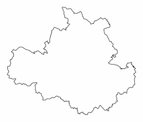 Dresden outline map