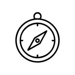 Fototapeta premium Compass icon, simple design, for navigation apps