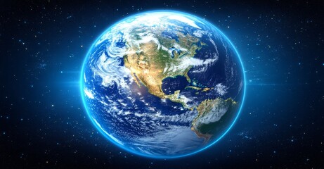 Obraz premium The metaverse technology network embodies a global virtual internet world connection at night, set against a 3D digital communication and worldwide networking background, with elements furnished by