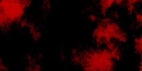 Dark red powder explosion cloud on black background. Abstract red and black grunge texture smoke. smoke fog misty texture overlay on dark black. paranormal red mystic smoke, clouds for movie.