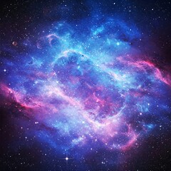 Celestial Mosaic: Abstract Cosmic Texture with Starry Patterns