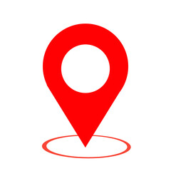 Red Location Pin Icon 