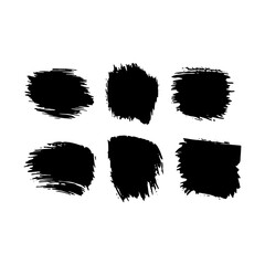 Dry Brush Stroke Elements. Bold dry brush stroke vectors with expressive textures and organic ends. Perfect for abstract compositions, dynamic layouts, and bold artistic accents.