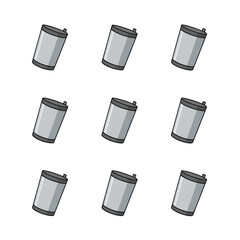 Tumbler isolated on white background