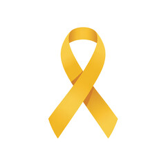 yellow awareness ribbon
