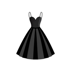 elegant dress isolated on white
