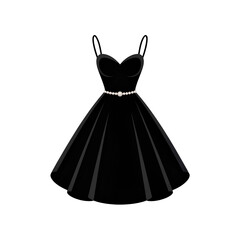 black and white dress