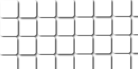 Abstract background with cubes. Modern geometric background. White ceramic brick tile.	