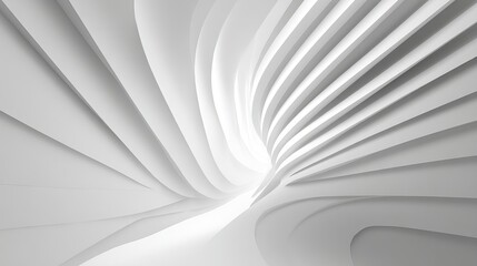 Abstract whitegrey flow waves background for modern interior business design