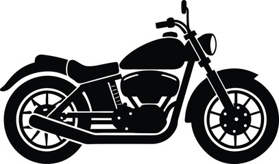 Fototapeta premium black and white illustration of a motorcycle