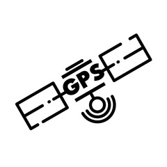 GPS satellite – vector icon