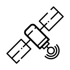 GPS satellite – vector icon