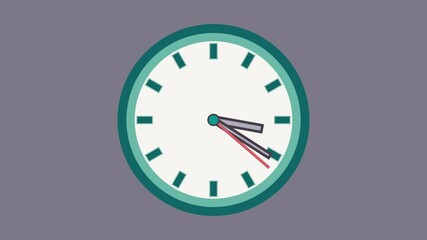 A simple clock animation shows the movement of the hour, minute and second hands, offering an easy way to understand how time is displayed visually