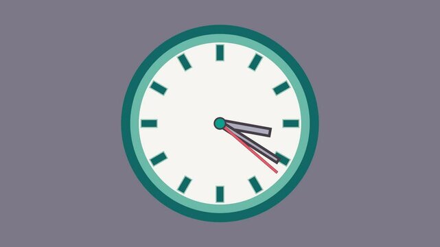 A simple clock animation shows the movement of the hour, minute and second hands, offering an easy way to understand how time is displayed visually
