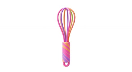 Colorful rainbow whisk for mixing