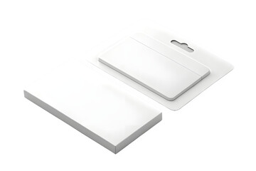 Blank White Retail Packaging Mockup, Cardboard Blister Pack