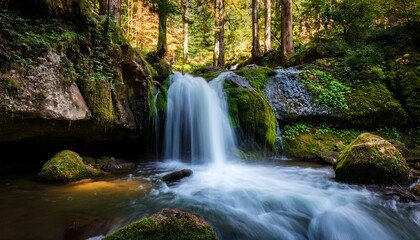 Fototapeta premium waterfall in the woods