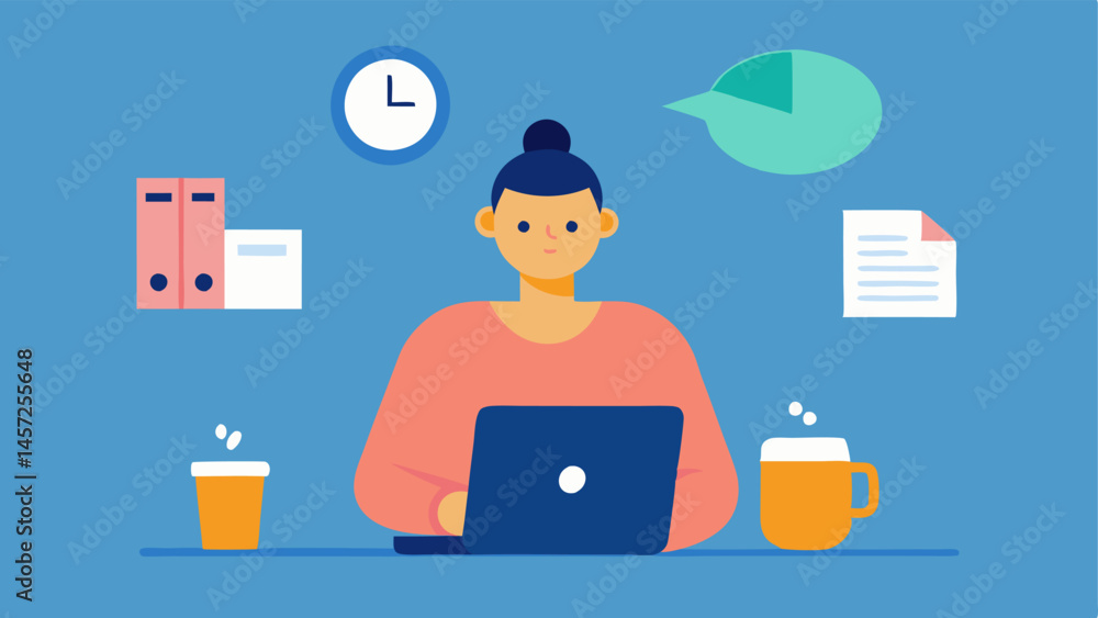 Poster budgeting struggles an individual sitting at a table surrounded by bills a laptop open to a budgetin