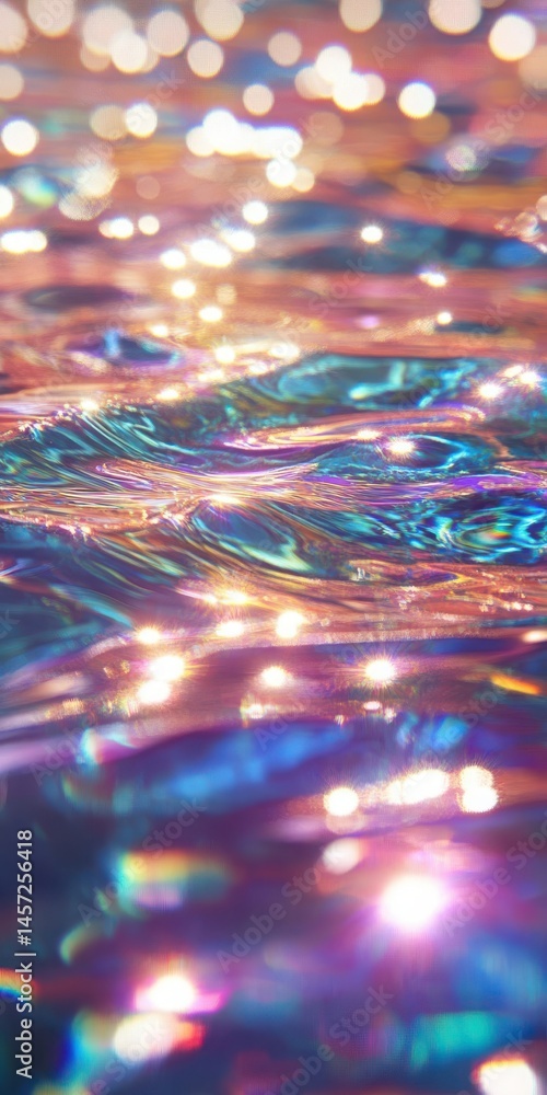 Poster blurring ripples flicker with light and shimmer background