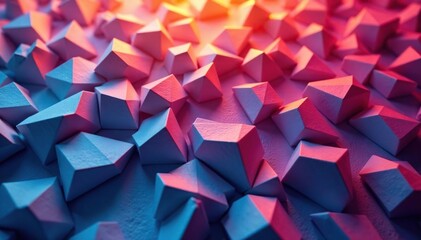Geometric shapes, flawlessly repeating across surface, vector, background