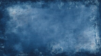Obraz premium Deep Navy Blue Grungy Background Texture with Faded Appearance