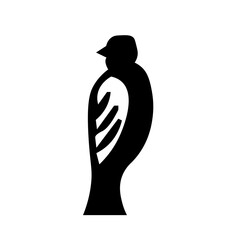 Print bird, shadow, animal, nature, silhouette