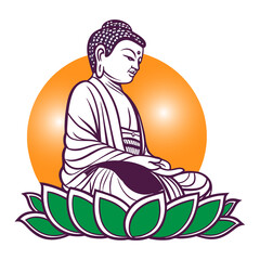 The statue of Gautam Buddha.