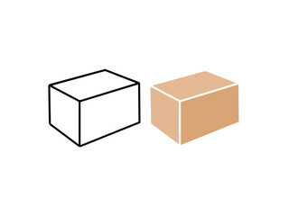 Package, box parcel thin line icons. Editable stroke. For website marketing design, logo, app, template, ui, etc. Vector illustration.Box - Illustration Icons.set. Outline icons collection. Simple vec