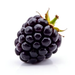 Blackberry on white background on isolated.