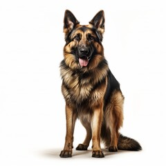 Fototapeta premium diferent realistic dog on white background