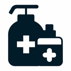 Obraz premium medical first aid kit isolated icon on white background