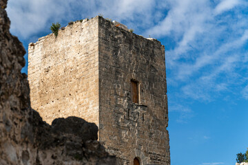 Old castle in the hill, in J&eacute;rica, Comunidad Valenciana (Spain). 