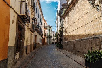 Narrow old street in Jérica, Comunidad Valenciana (Spain)