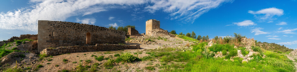 Old castle in the hill, in Jérica, Comunidad Valenciana (Spain). 