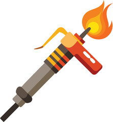 welding torch vector clipart
