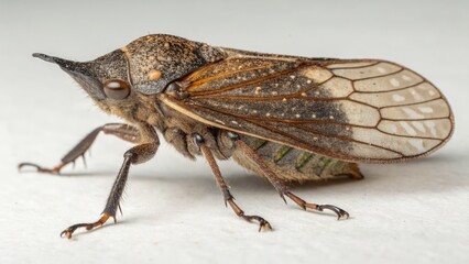 Brazilian Treehopper Captured on Studio Background in Detail Generative AI
