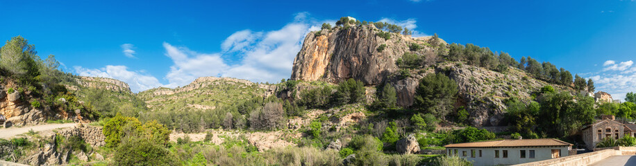 Jérica's castle in the top of a mountain. In Comunidad Valenciana (Spain).