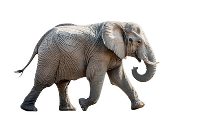 Fototapeta premium Elephant isolated on transparent background