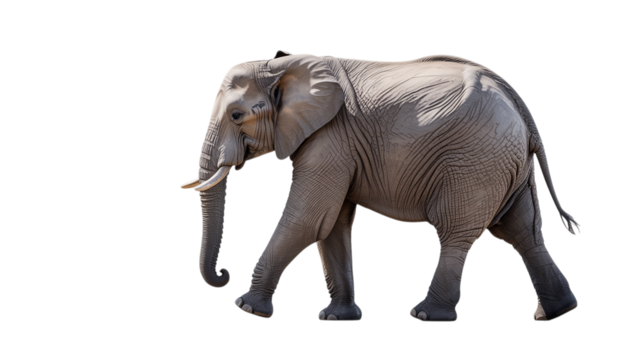 Elephant isolated on transparent background