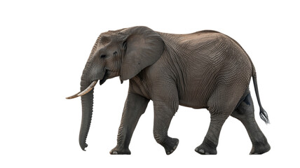 Fototapeta premium Elephant isolated on transparent background