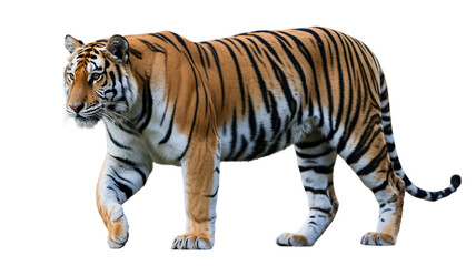 Obraz premium Bengal Tiger isolated on transparent background