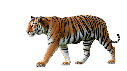 Obraz premium Bengal Tiger isolated on transparent background