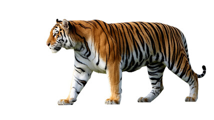 Naklejka premium Bengal Tiger isolated on transparent background