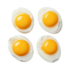 Cooked eggs arranged PNG on a transparent background 