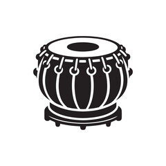 Rhythmic Harmony: A Captivating Collection of Tabla Vector Silhouettes Showcasing the Unique Shape, Vibrant Sound, and Cultural Significance of This Iconic Indian Percussion Instrument.
