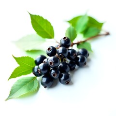 black currant isolated on white