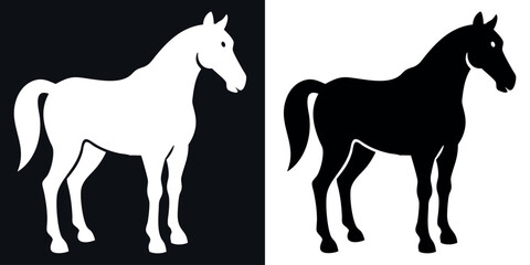 Fototapeta premium Horse Icon Silhouette