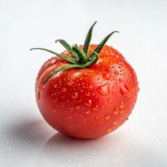 tomato with water drops