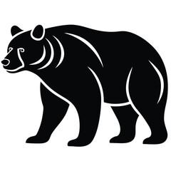 silhouette of a bear