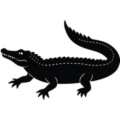 Obraz premium crocodile isolated on white background